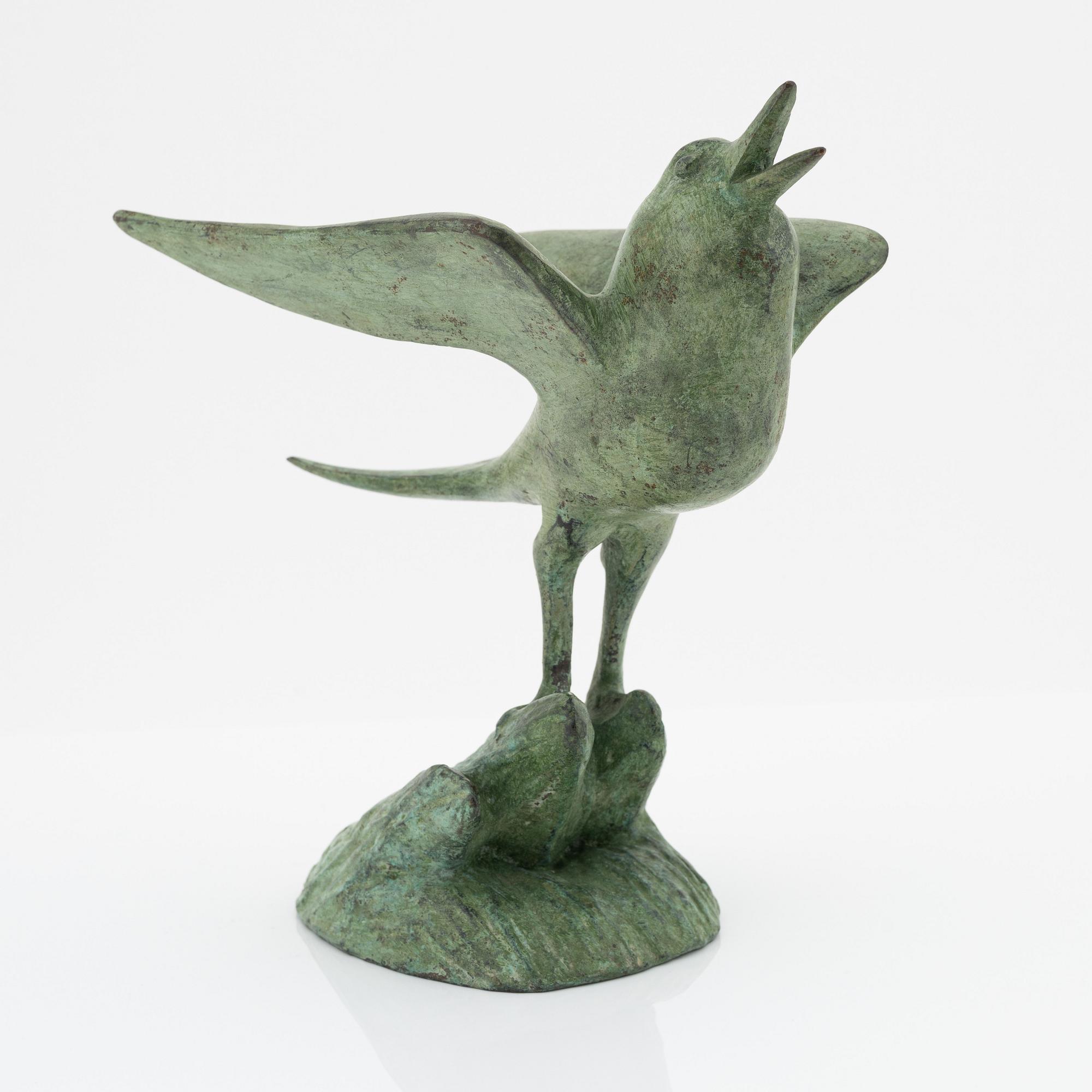 Carl Milles, after. A patinated bronze sculpture marked Millesgården.