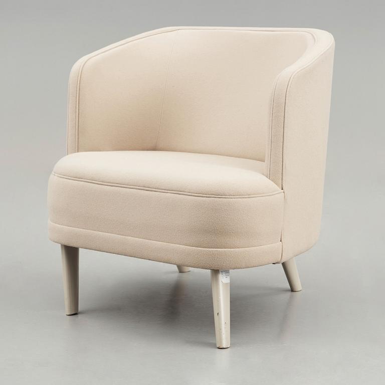 Jonny Johansson, an upholstered easy chair, "Studie No 1", Acne Studios by O.H. Sjögren, Tranås, Sweden.