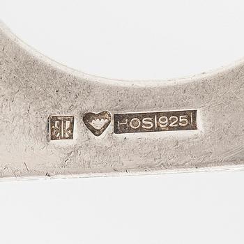 Ring, sterlingsilver och emalj. Kaunis koru, Helsingfors.