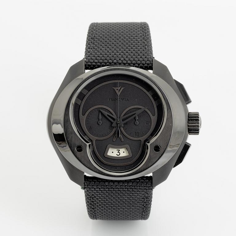 Franc Vila, Neo Alta, Skull, chronograph, "Limited edition", wristwatch, 46 mm.
