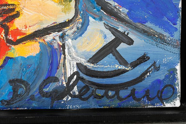 DAGMAR GLEMME, oil on canvas, signed.