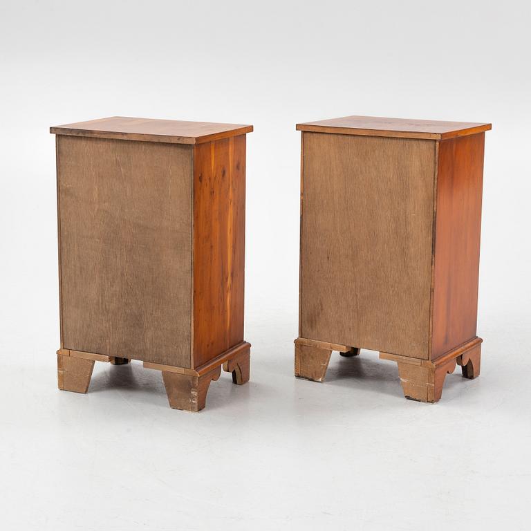 A pair of bedside tables, England, mid 20th Century / second half of the 20th Century.