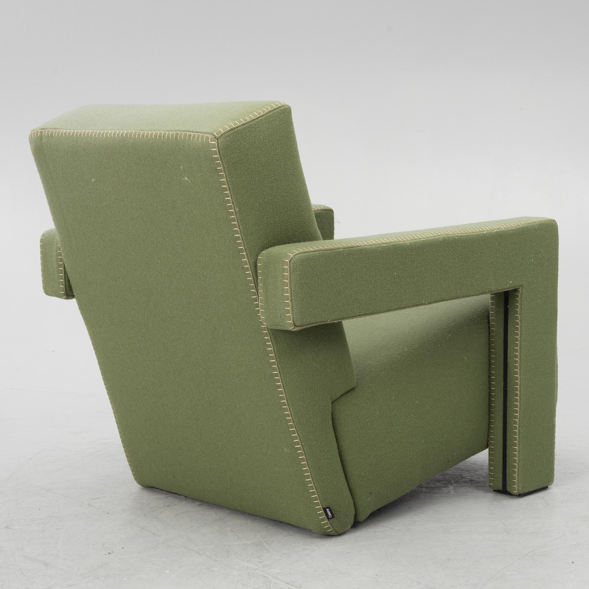 Gerrit Rietveld, fåtölj, "637 Utrecht Limited Edition", Cassina, Italien.