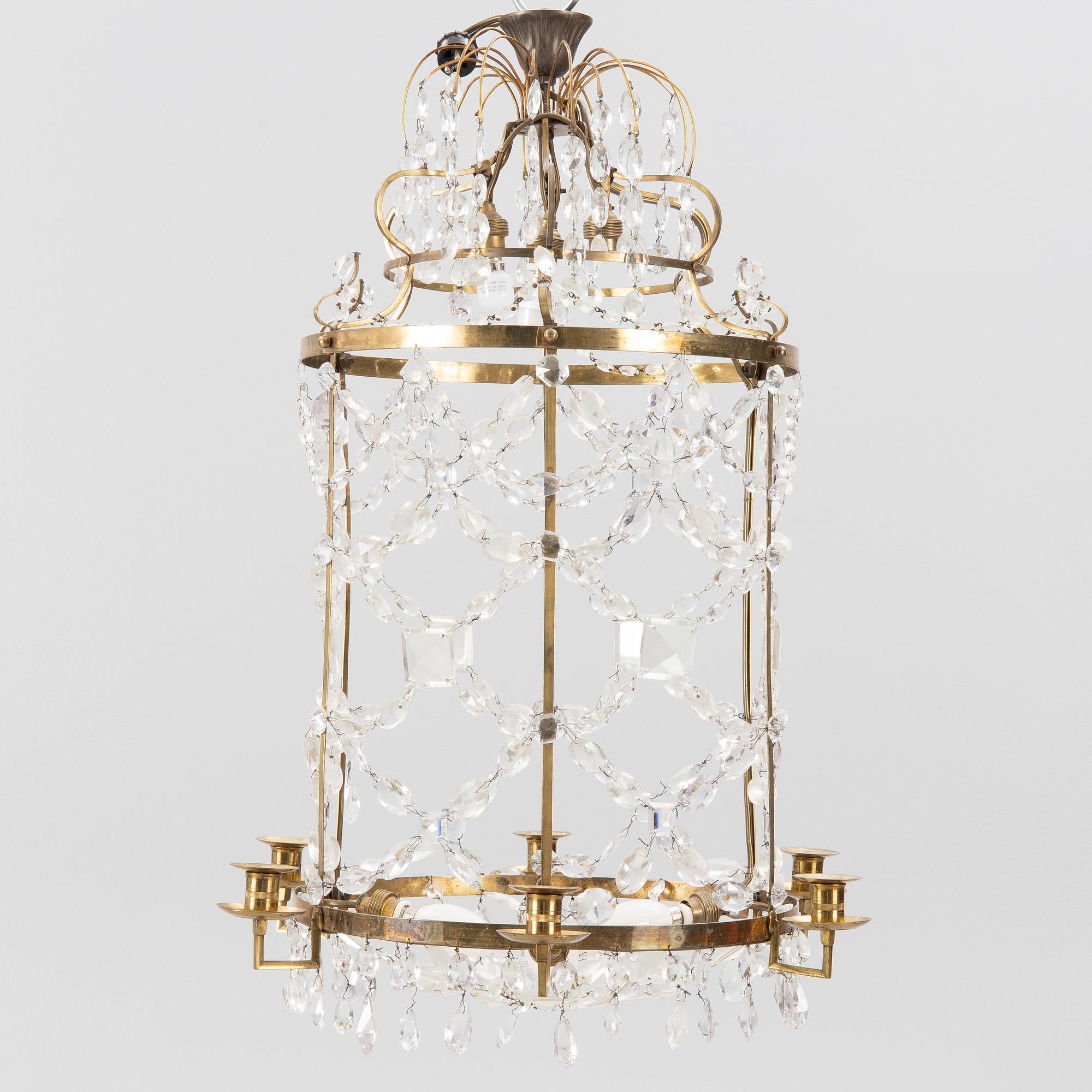 A chandelier, 19th Century.
