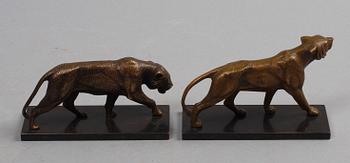 FIGURINER, 2 st, brons, 1900-tal.