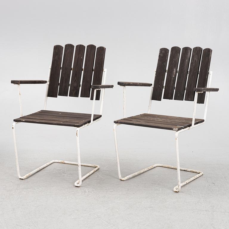 Arthur Lindqvist, six model A2 garden chairs, Grythyttan, Sweden.