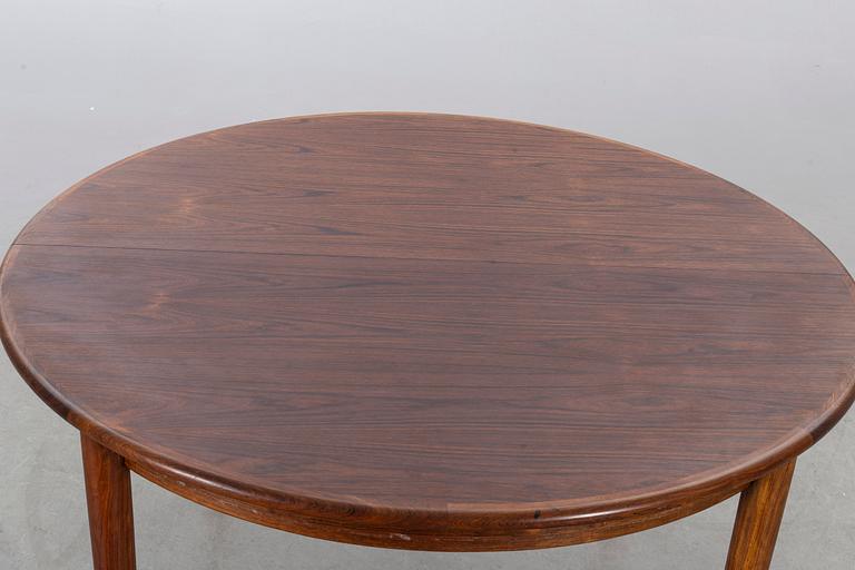 A Danish mid 20th century palisander table.