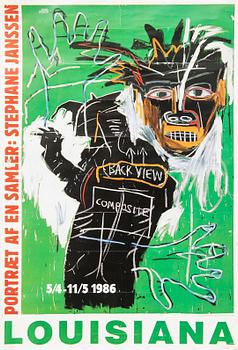 Exhibition poster, Louisiana, for Jean Michel Basquiat 1983.