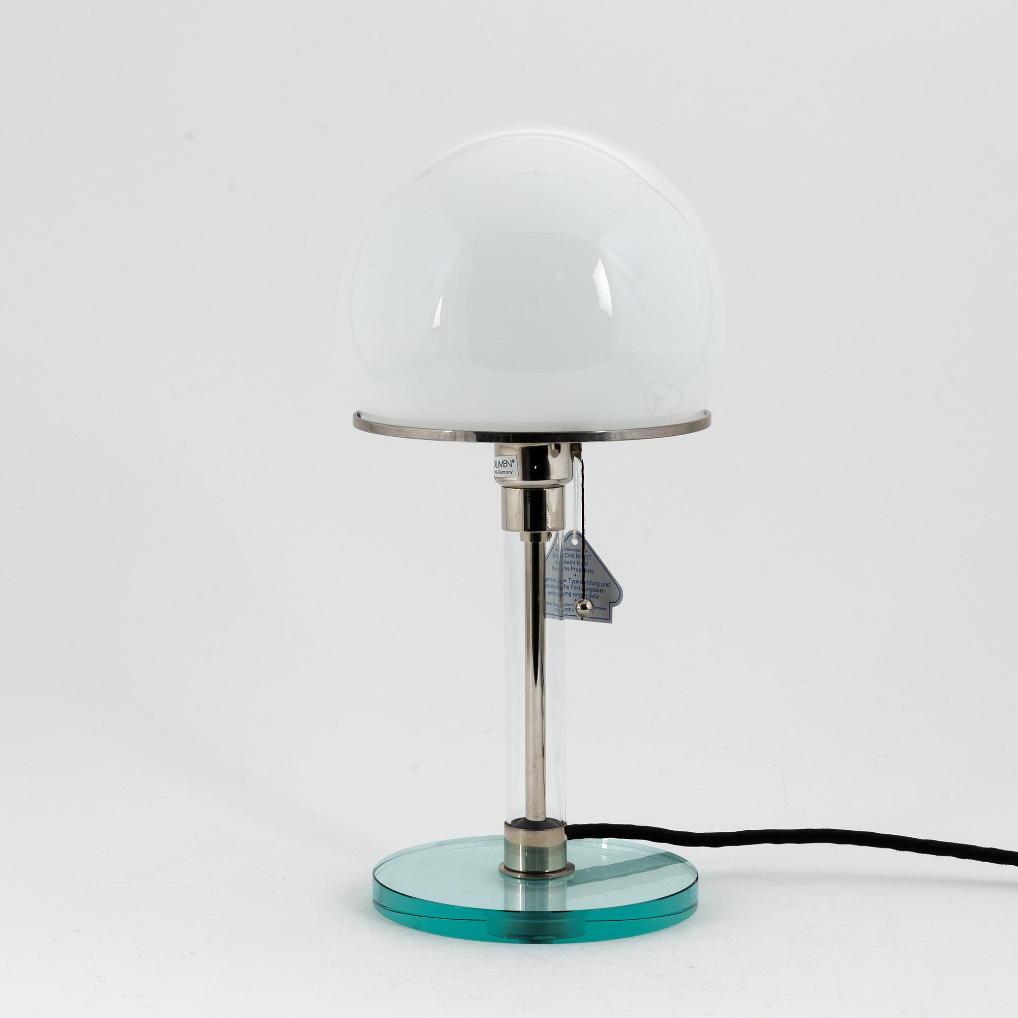 Wilhelm Wagenfeld, a 'WG24' table light, Tecnolumen, Germany.