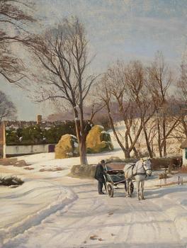 Peder Mork Mönsted, Winter in Jyderup.