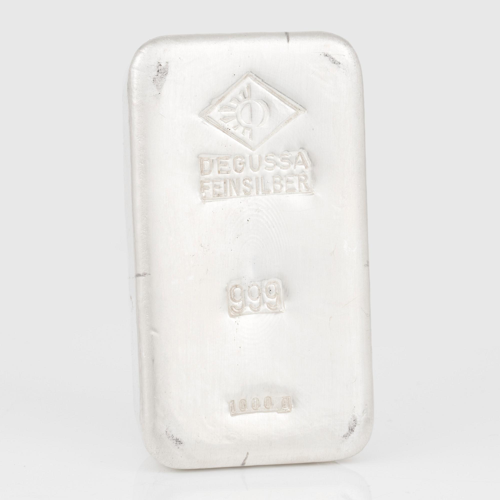 SILVERTACKA, silver, Degussa, Tyskland. Vikt 1000 gram.
