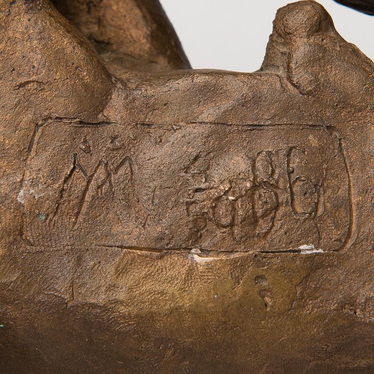 MIINA ÄKKIJYRKKÄ, A bronze sculpture signed and dated -86.