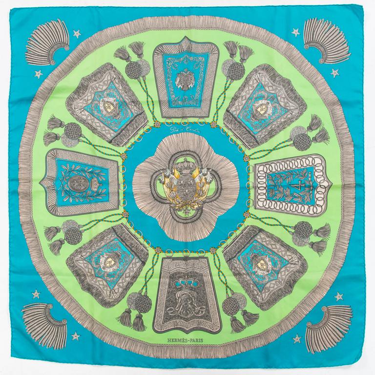 Hermès, A silk scarf "Poste et Cavalerie".