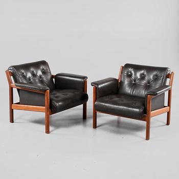 FÅTÖLJER, ett par, Karl-Erik Ekselius, JOC möbler, 1960/70-tal.