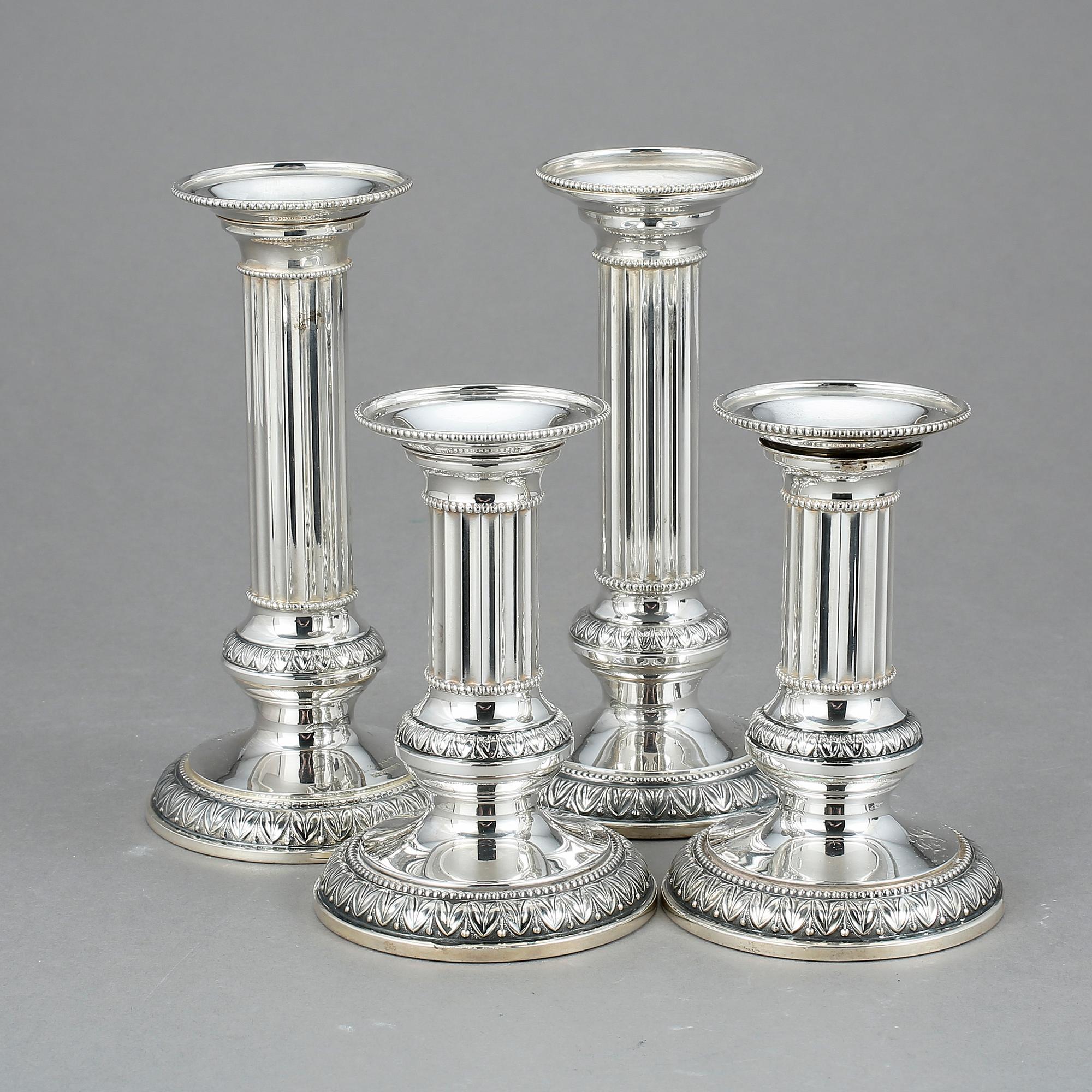 LJUSSTAKAR, 2+2, silver, Finland 1900-tal.