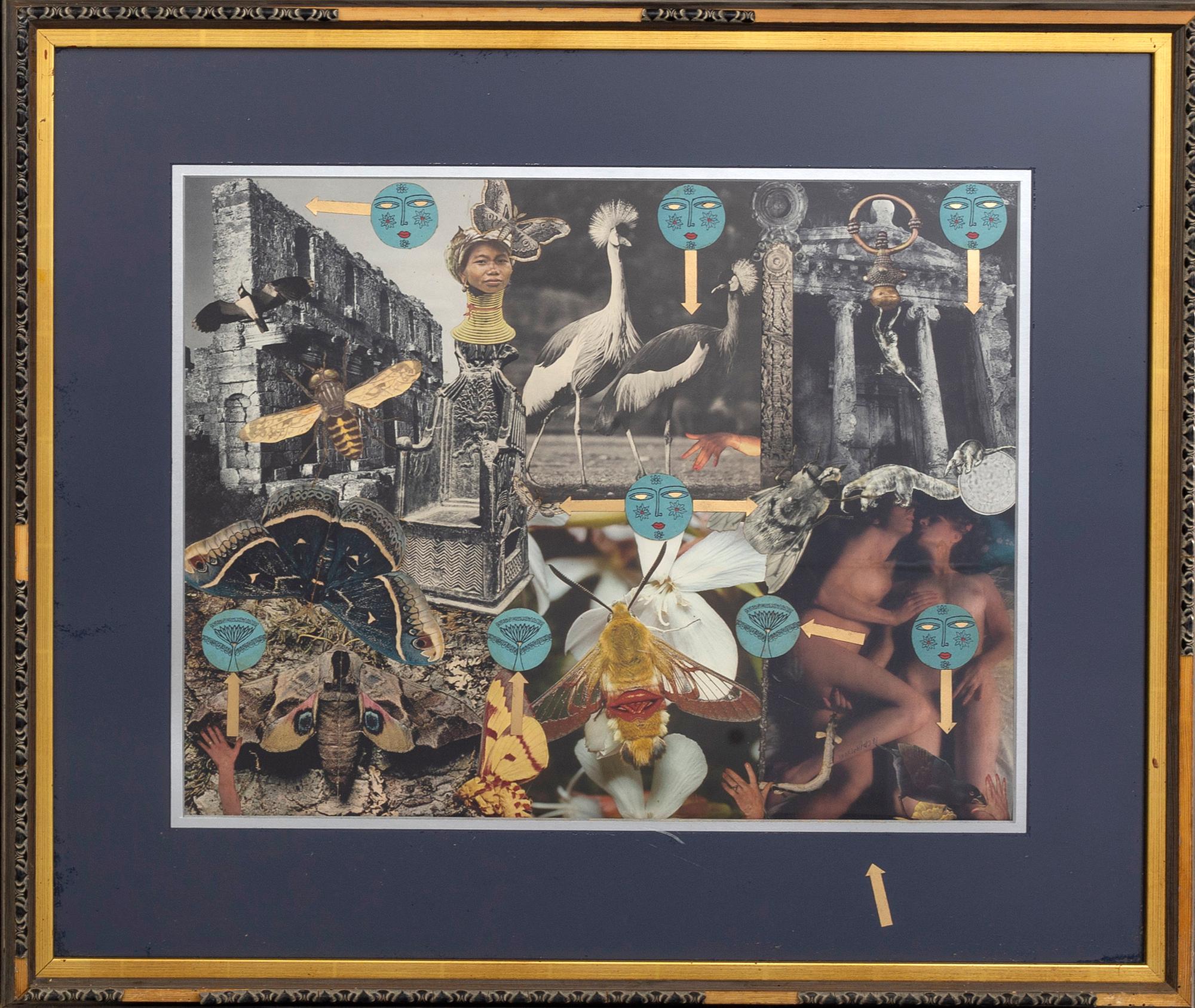 MAX WALTER SVANBERG, a signed and dated collage.