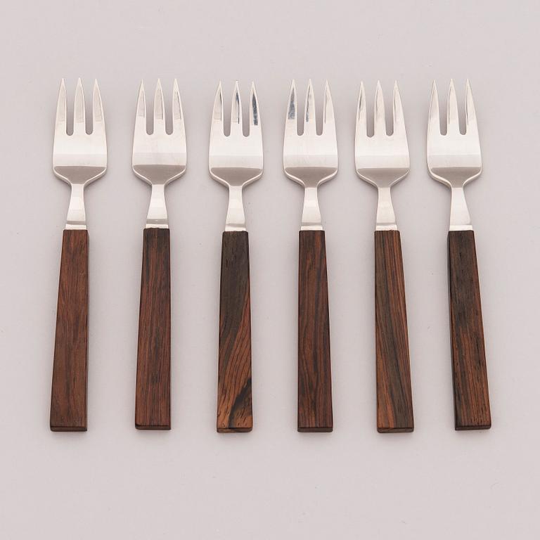 A mid-20th century 49-piece set of "Triennale" cutlery for Fiskars, Finland.