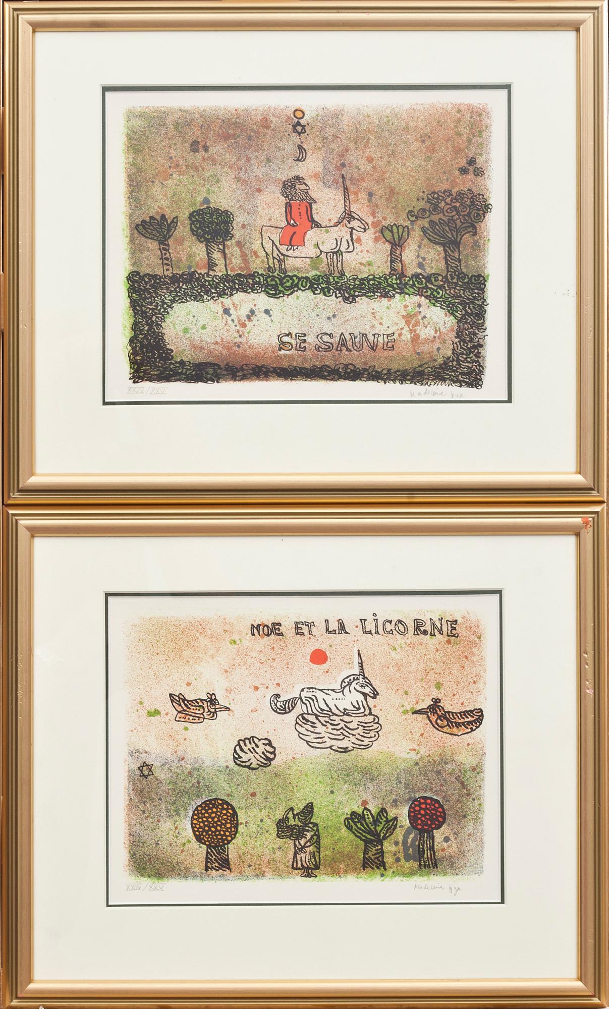 MADELEINE PYK, 2 st. Färglitografi, signerade och numrerade XXIV/XXV.