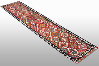 A runner, Kilim, ca 388 x 80 cm.