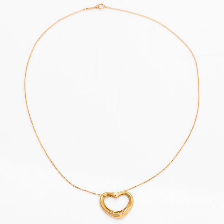 Tiffany & Co, Elsa Peretti, halsband, "Open Heart", 18K guld.