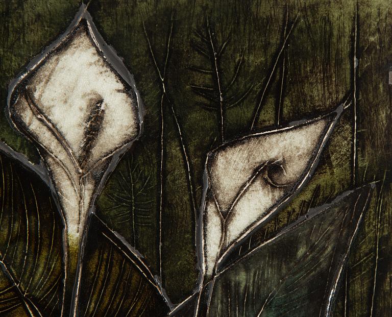 Rut Bryk, seinäreliefi, signeerattu BRYK.