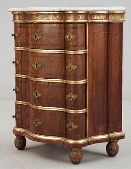 A Danish Rococo 18th century commode by M Ortmann.