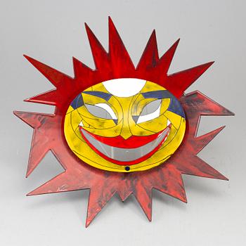 STIG LINDBERG, attributed to. An enameled tin wall sculpture, Gustavsberg.