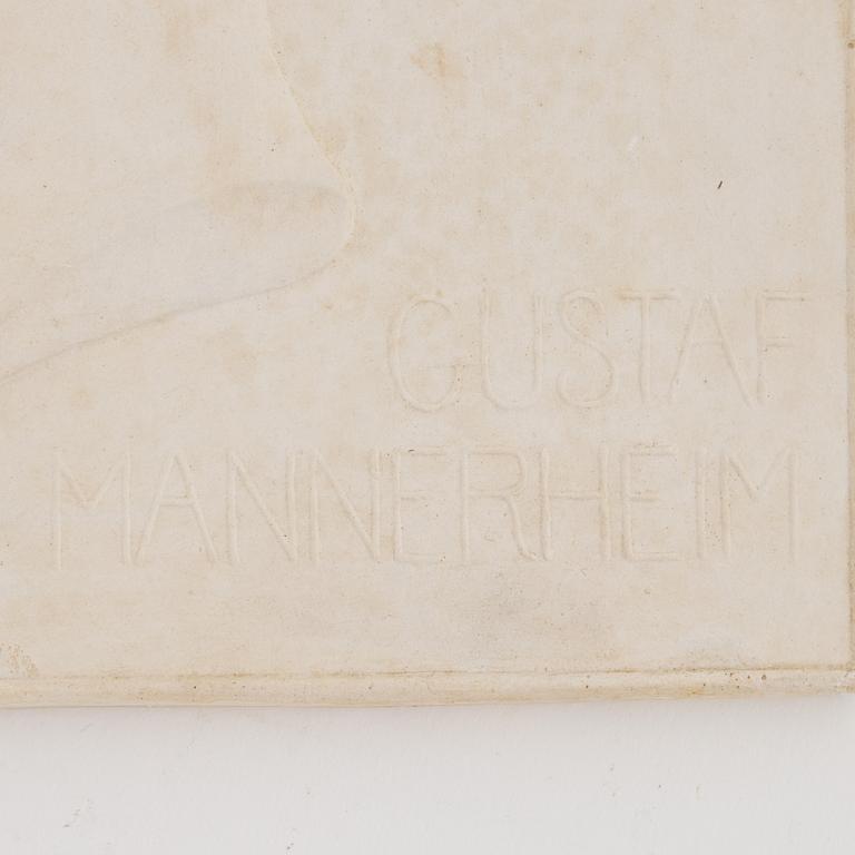 John Munsterhjelm, (ej Hjalmar Munsterhjelm (Finland) 1840-1905), relief, plaster, signed och dated 1920.