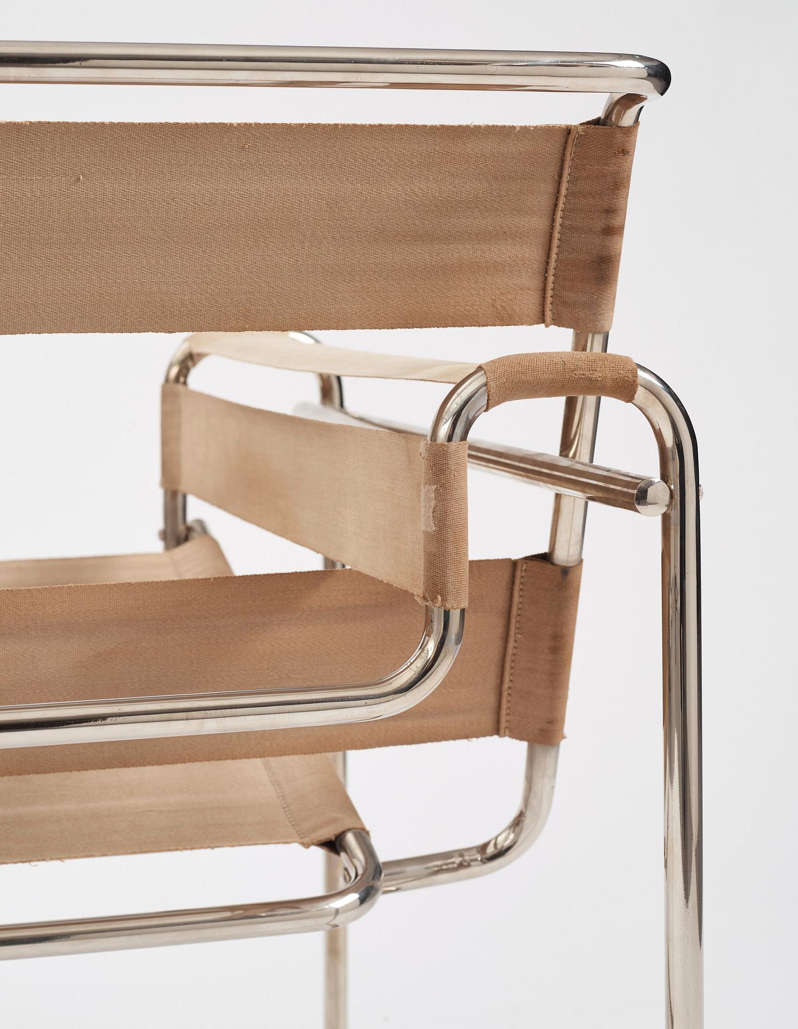 Marcel Breuer, a "B3", easy chair, Standard Möbel, Germany ca 1927-1928.