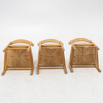 Børge Mogensen, three model "j39" chairs, FDB, Denmark, second half of the 20th century.