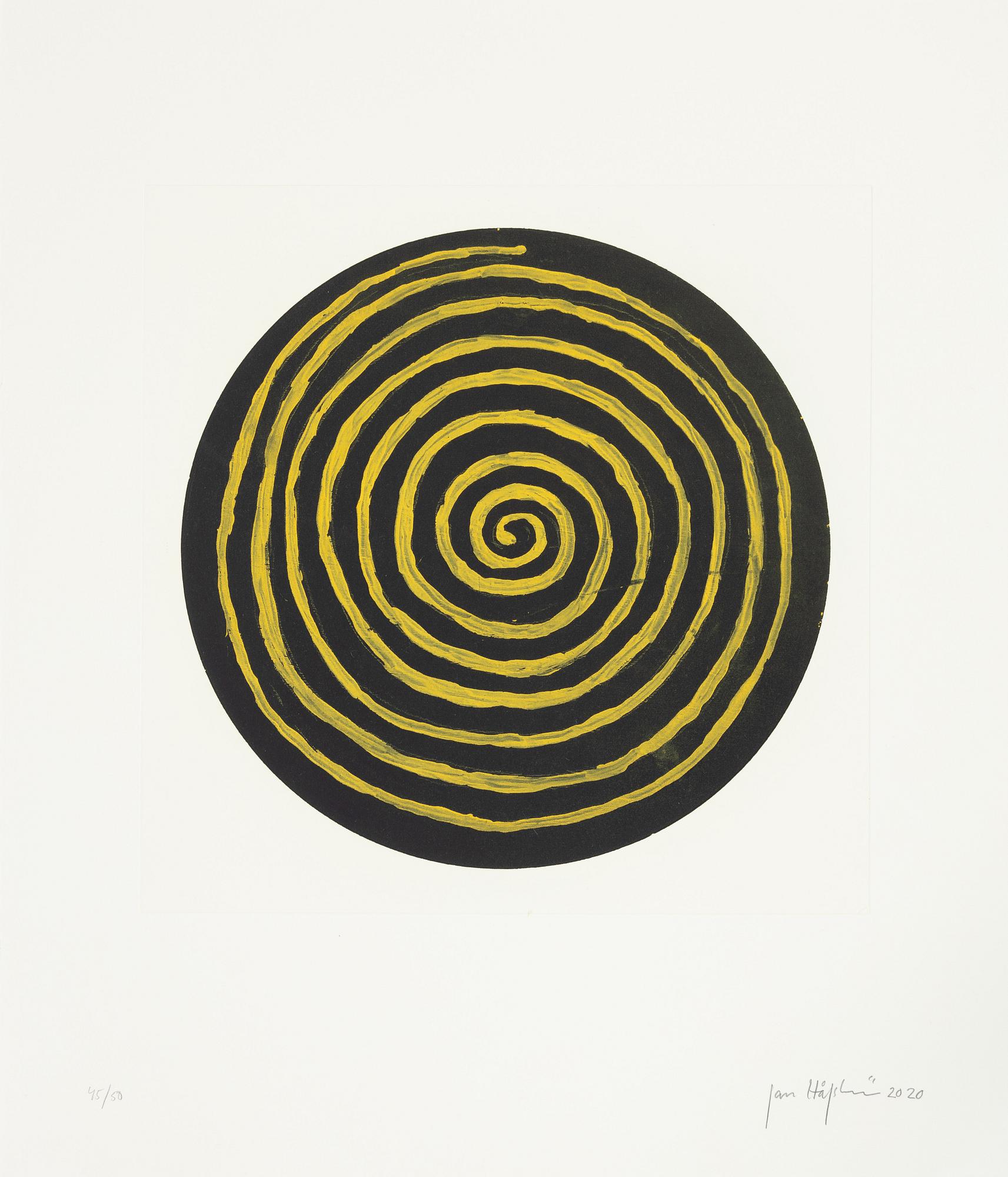 Jan Håfström, etching in colours, 2020, signed 45/50.