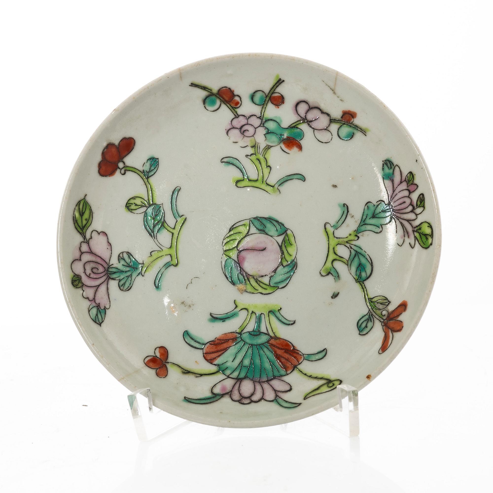 Parti porslin, 6 delar, Kina, 1800-1900-tal.