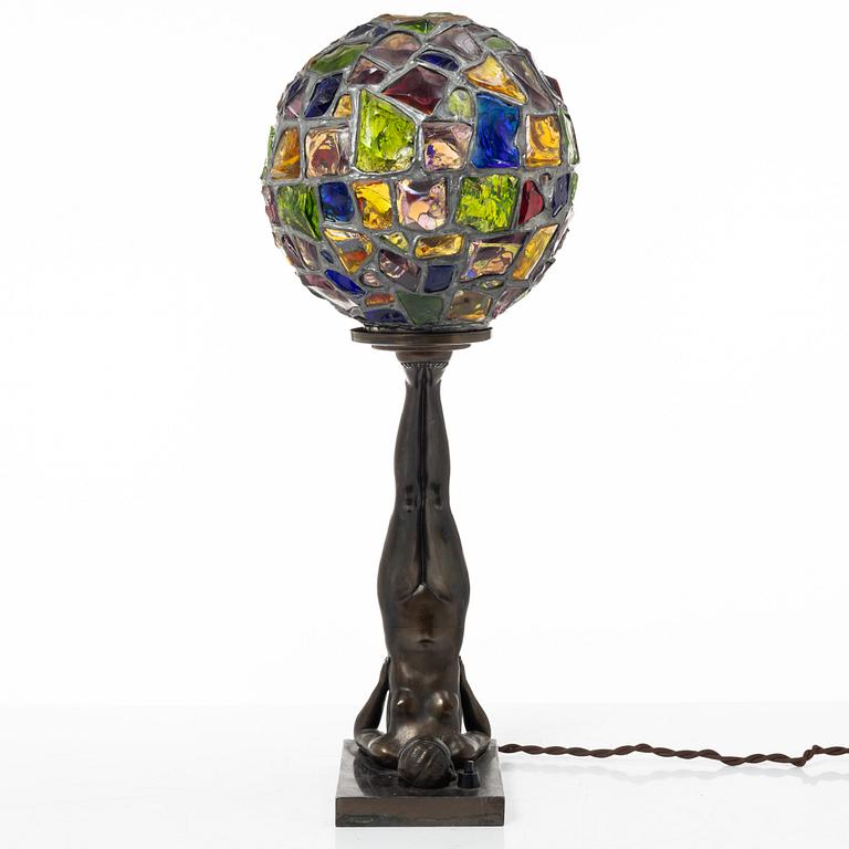 Table lamp, Art Deco style, mid-20th century.