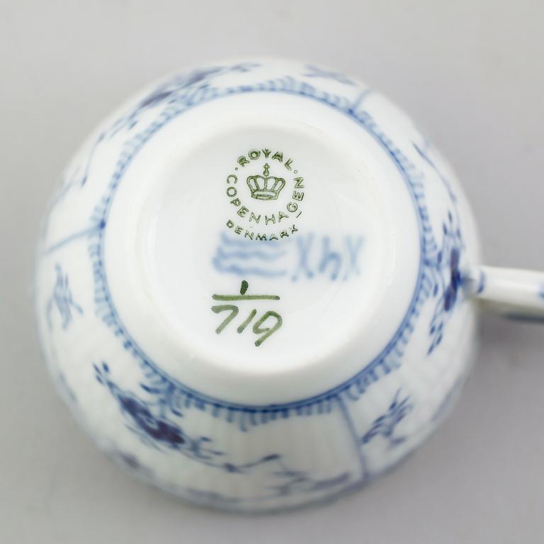KAFFESERVIS, 27 delar, porslin, Musselmalet, Royal Copenhagen.
