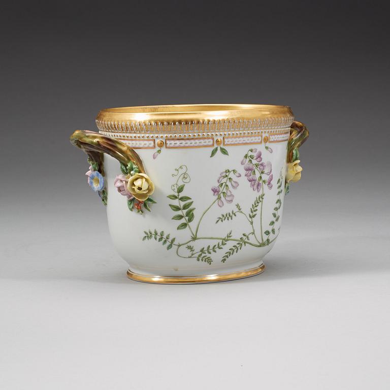 Royal Copenhagen, A Royal Copenhagen 'Flora Danica' wine cooler, Denmark, 20th Century.