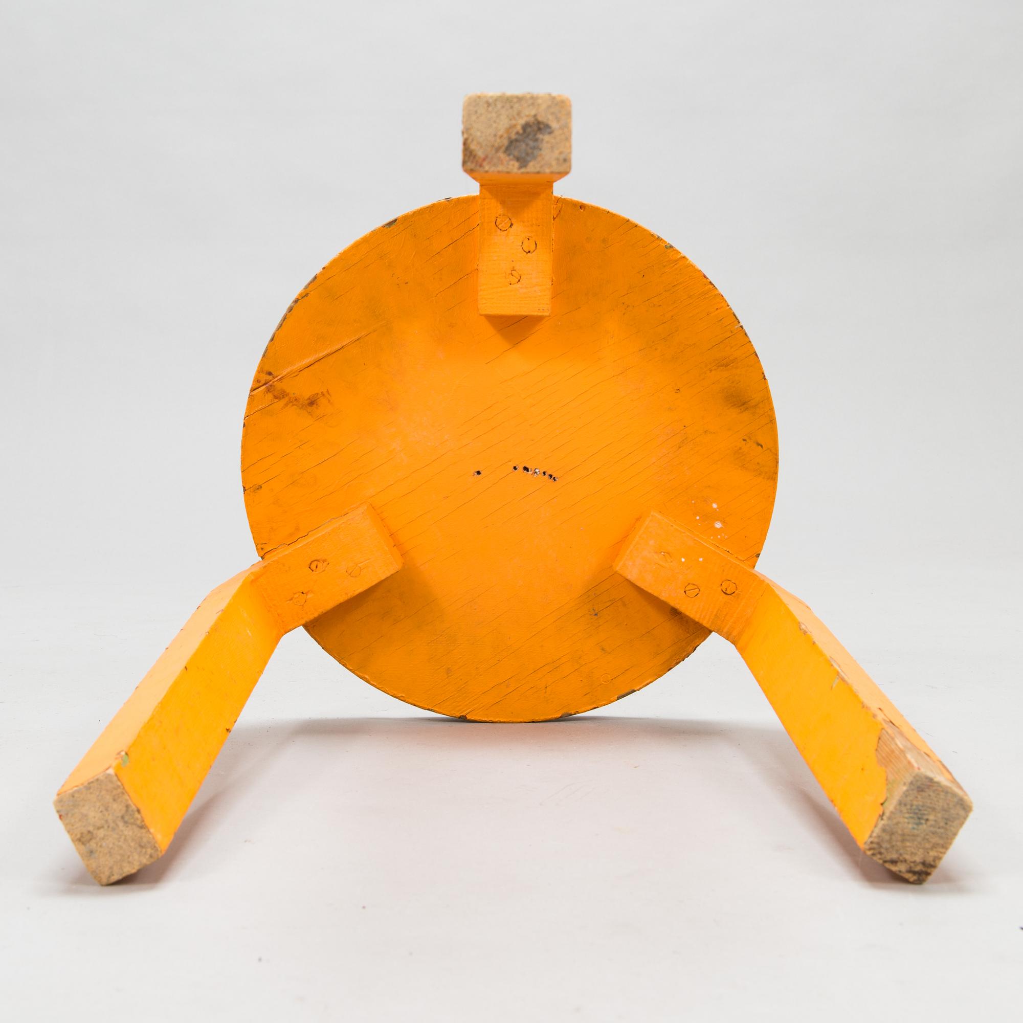 Otto Korhonen, jakkara, O.Y. Huonekalu- ja Rakennustyötehdas A.B. 1920-luvun loppu.