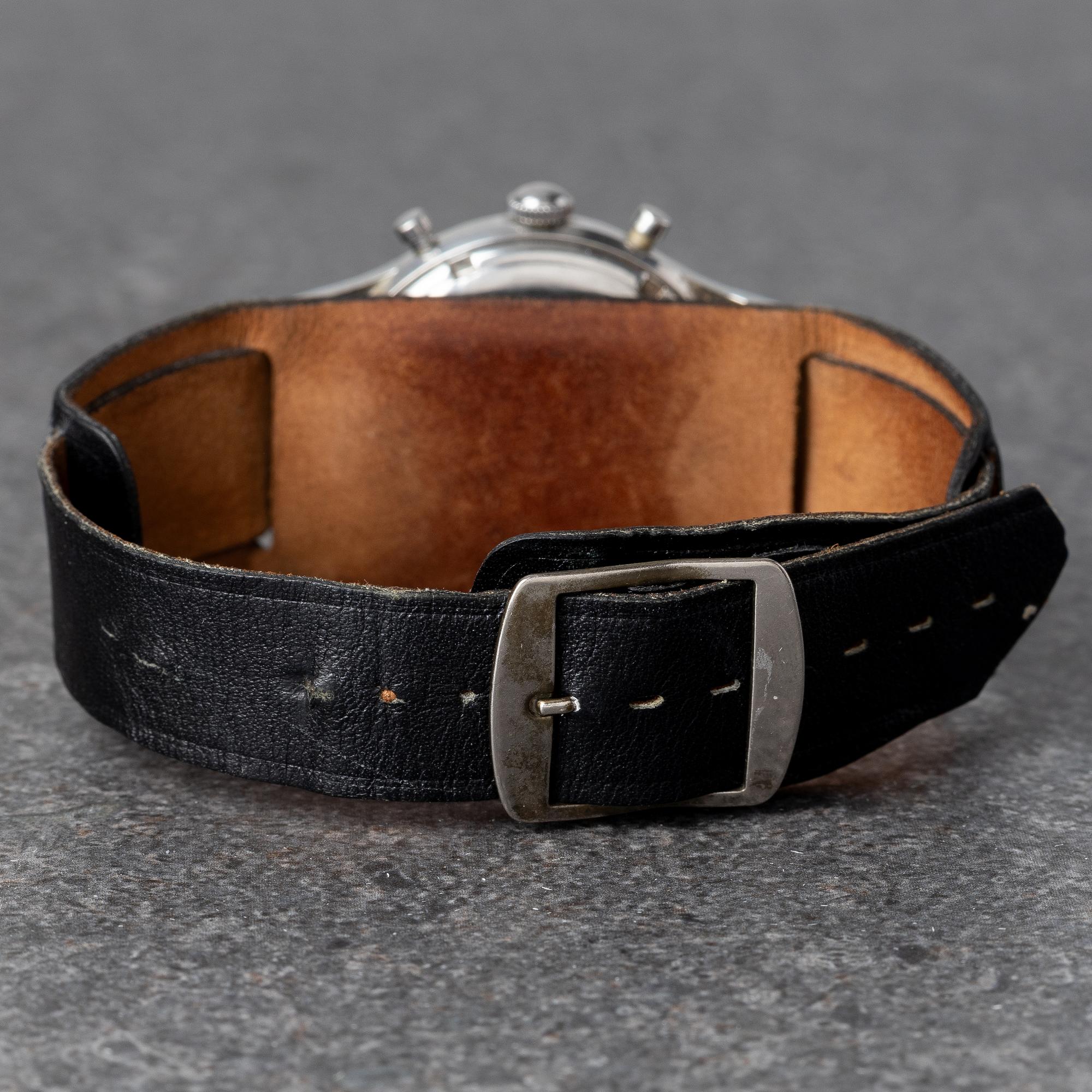 Heuer, "Pre-Carrera", "Gilt dial", chronograph, ca 1960.