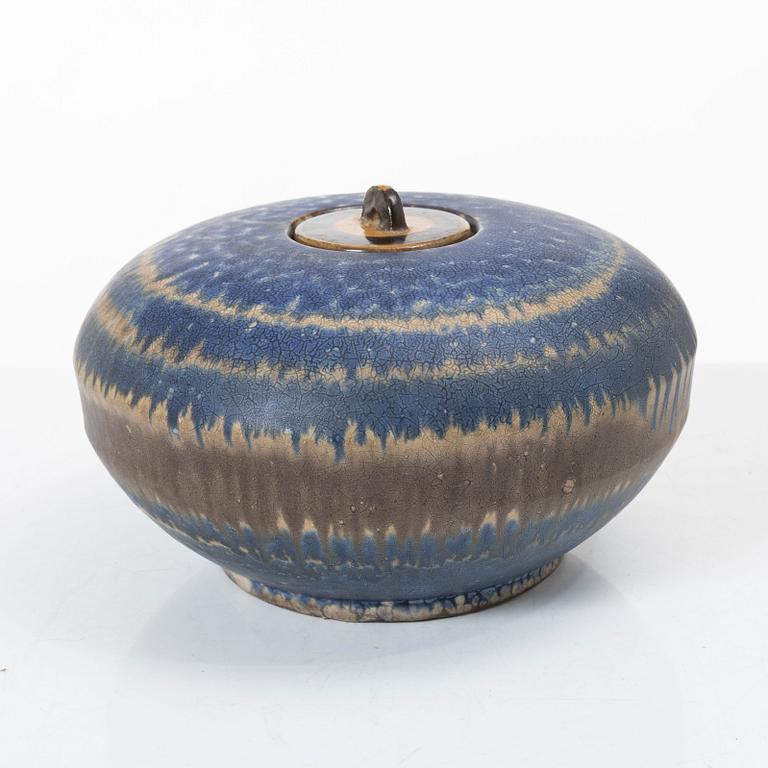 Harald Östergren, lidded urn/vase with lid, Upsala Ekeby, 1930-1932.