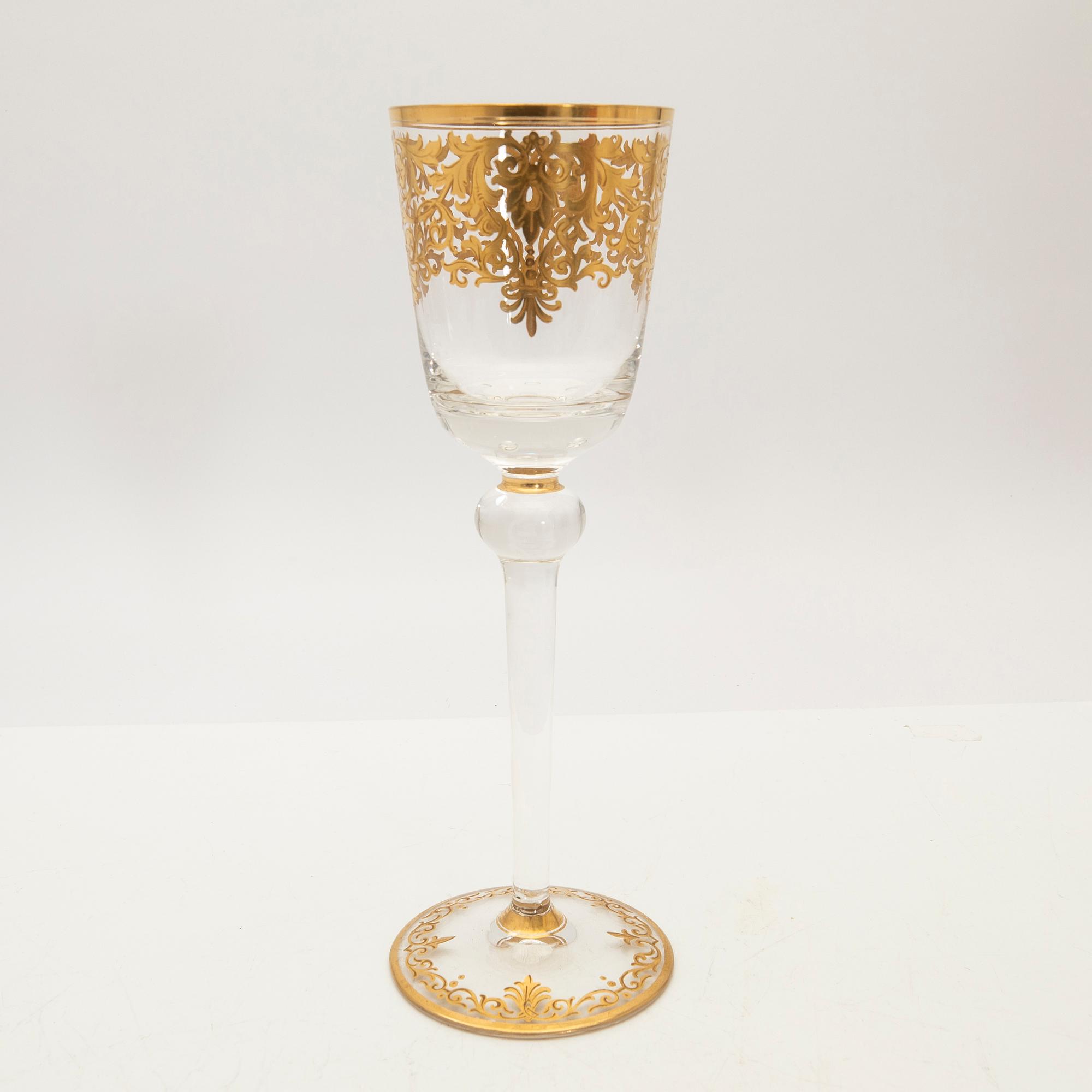 Glasservis, 33 + 2 delar, "Paula", Moser, Tjeckien, 1900-talets slut.