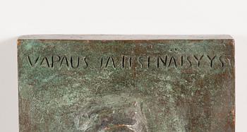 EMIL HALONEN, relief, bronze, signed and dated -42.