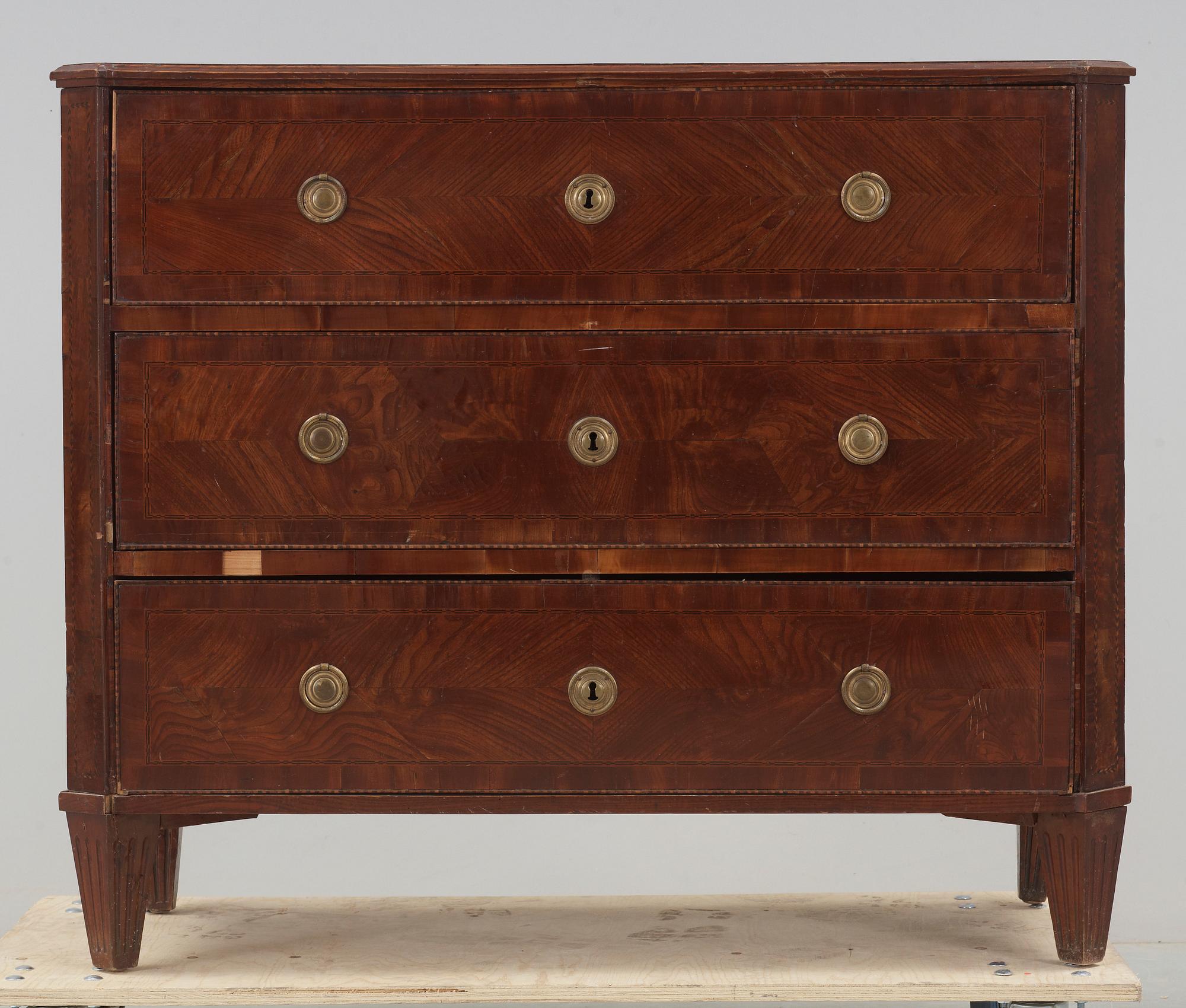 BYRÅ, gustaviansk, sent 1700-tal.