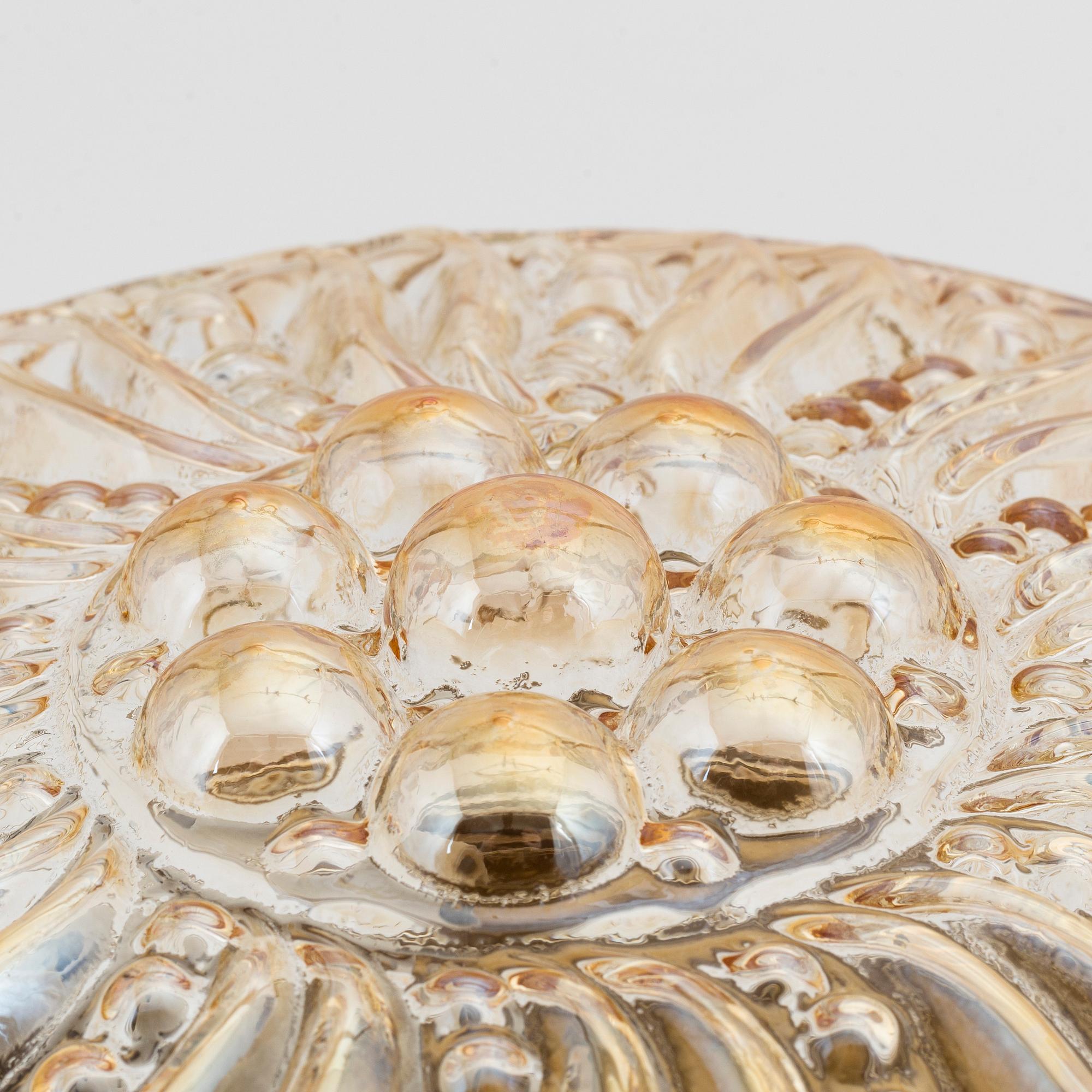 Taklampa, Glashütte Limburg, Tyskland, 1900-talets andra hälft.