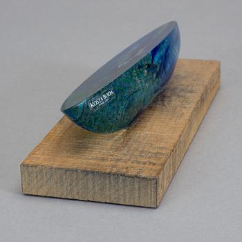 SKULPTUR, glas. Bertil Vallien, signerad, Kosta Boda.