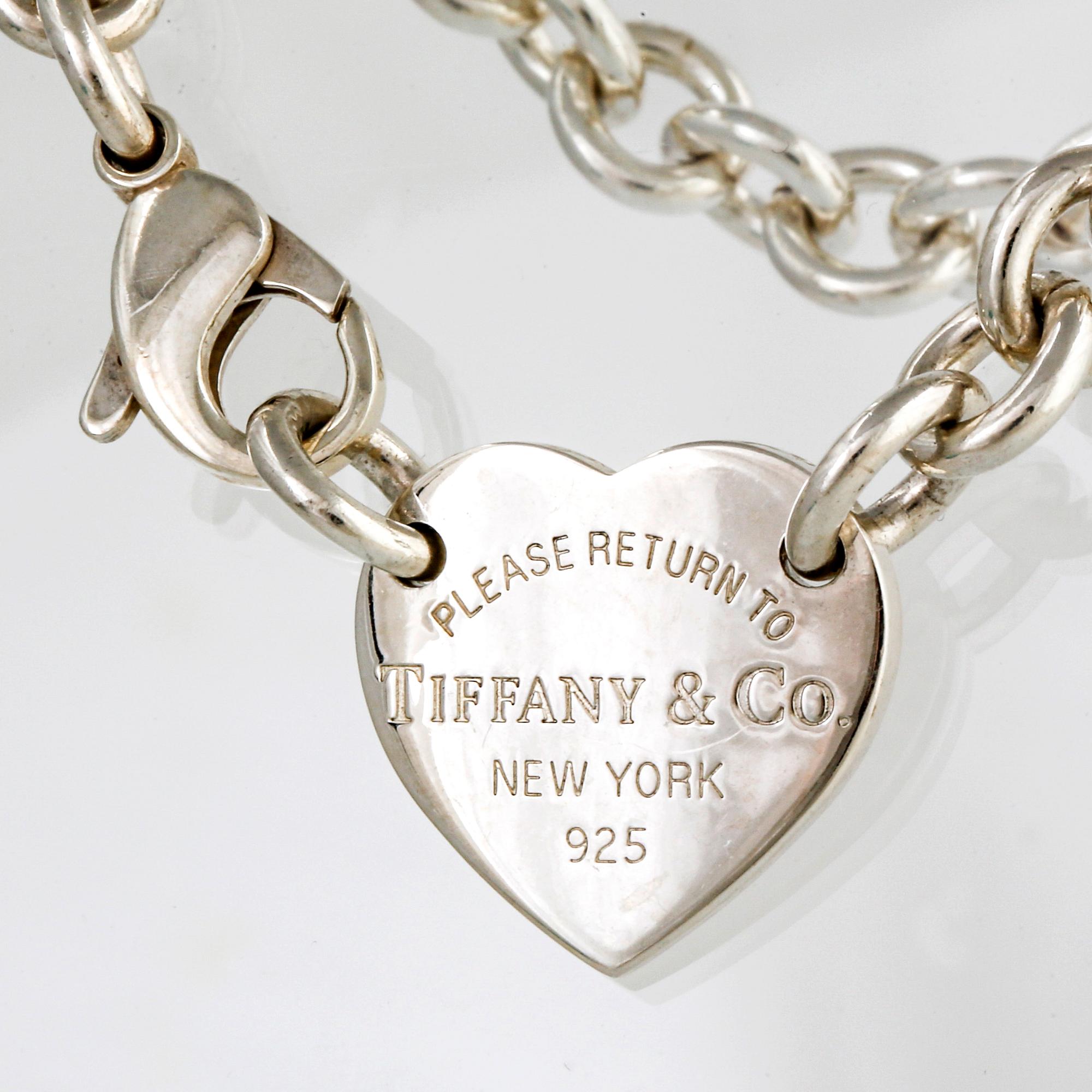 Tiffany & Co, halsband och armband, sterling silver, "Return to Tiffany & Co", original dustbag.