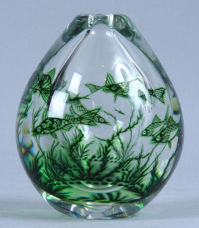 VAS, glas, graal, Edward Hald, Orrefors. No 278. Sign.