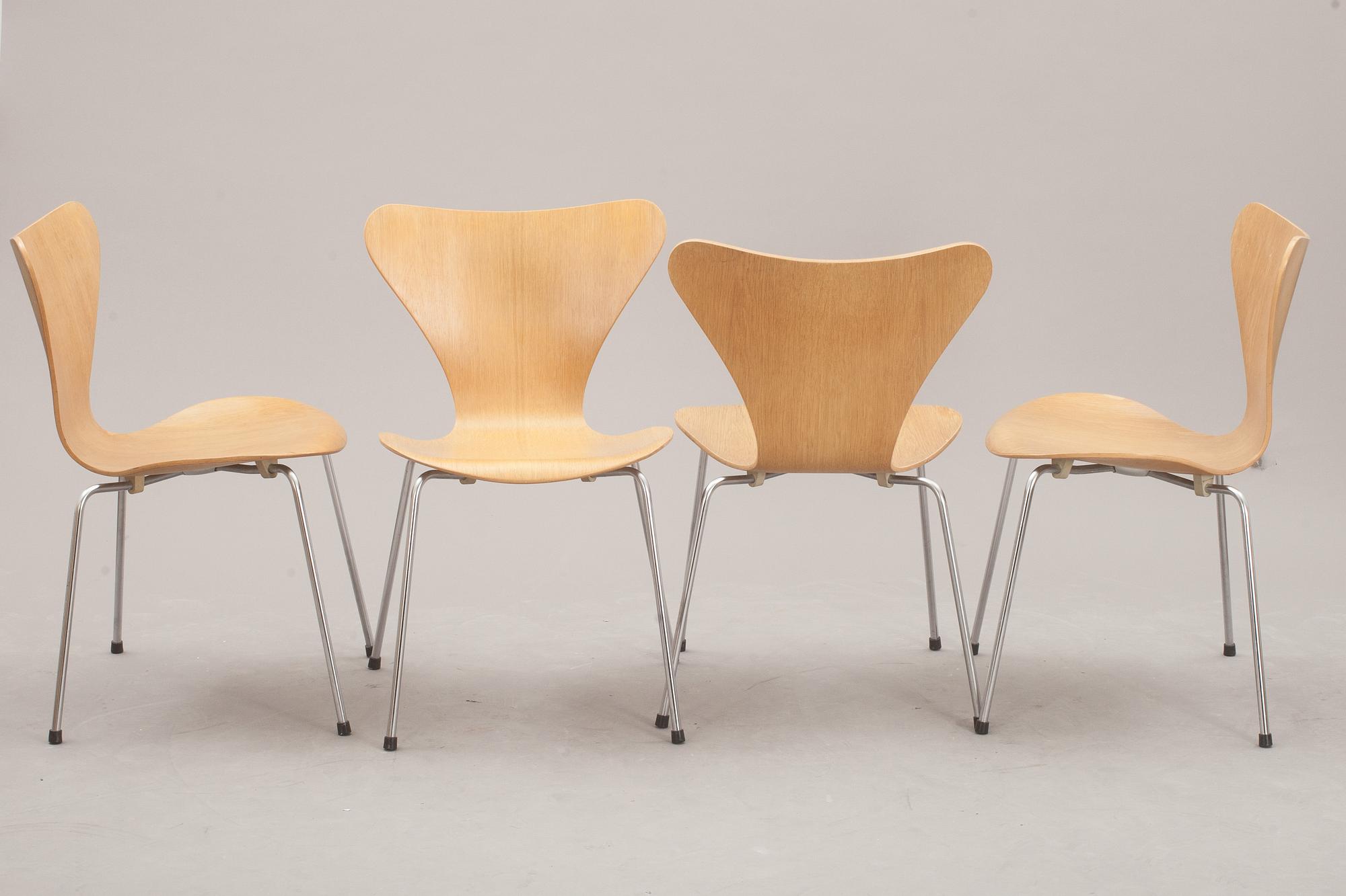 STOLAR, 4 st, "Sjuan", Arne Jacobsen. 1966.