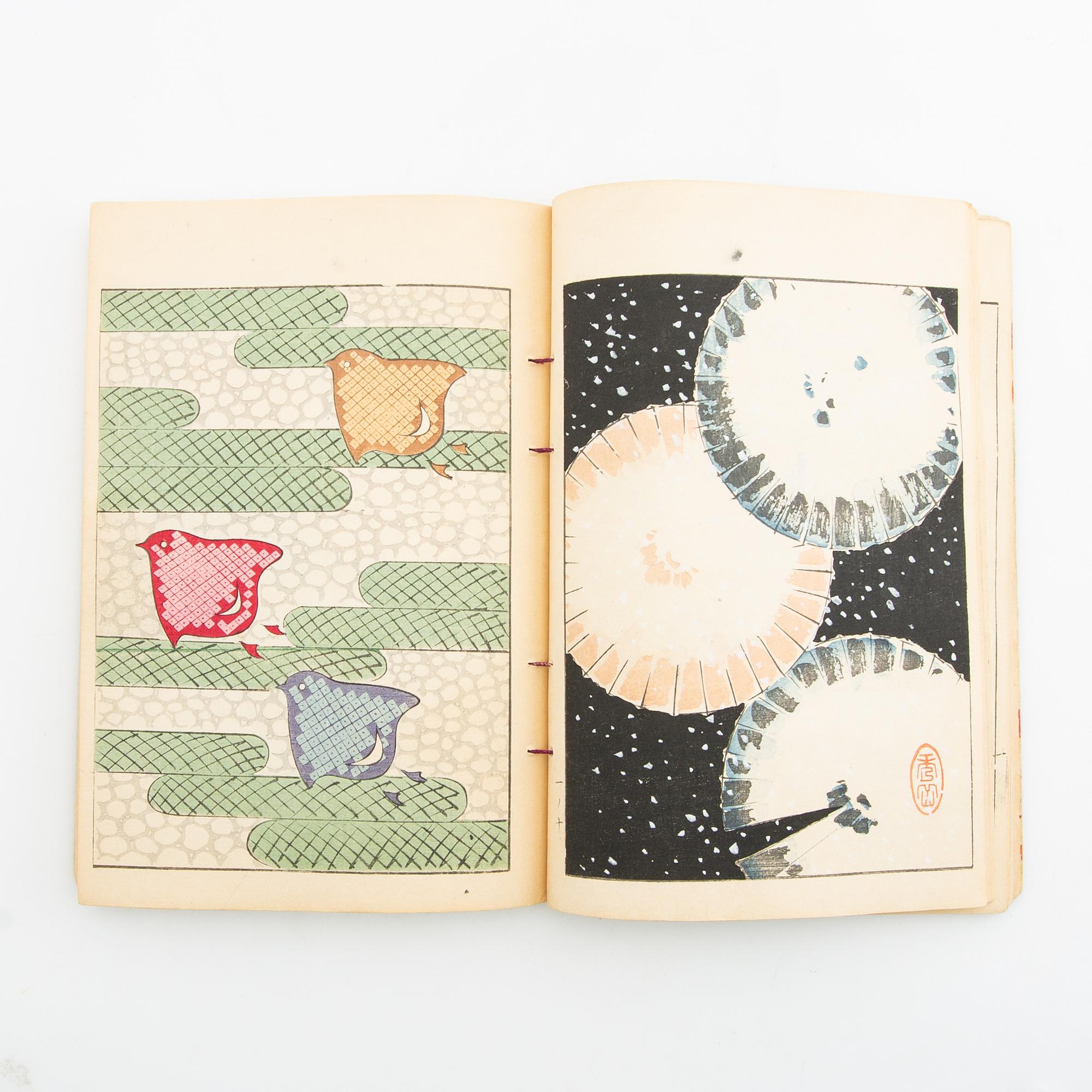 Pattern book Japan Meiji around 1900.