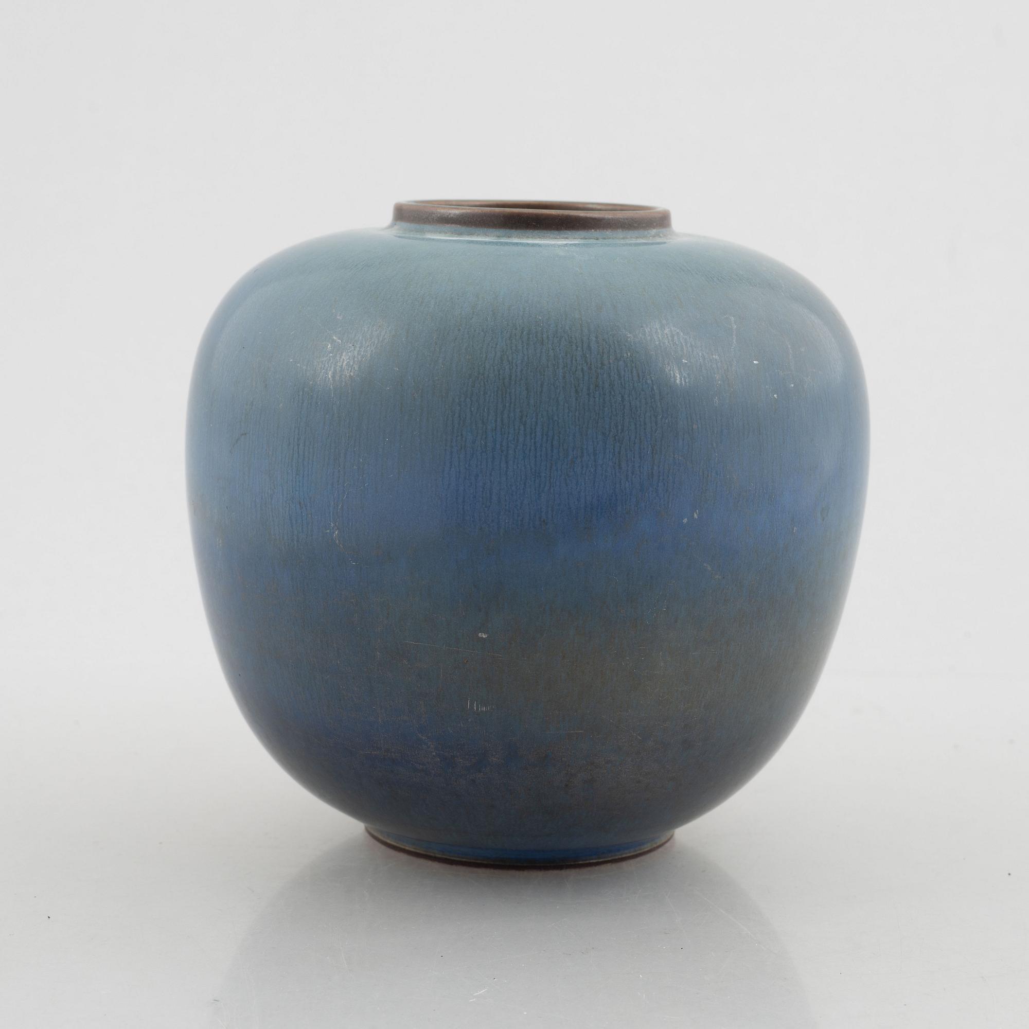 Bernt Friberg, vas, stengods, Gustavsbergs studio, 1954.