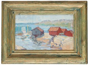 126. Carl Kylberg, "Sjöbodar vid Styrsö" (Costal motif, Sweden).