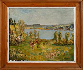 REINHOLDS KALNINS, olja på duk, signerad.